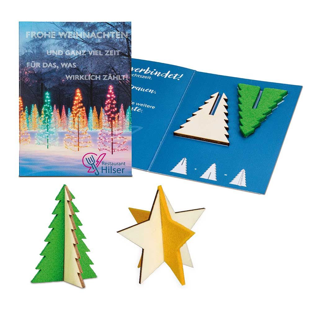 Steckfiguren-Karte Mini - Baum-372