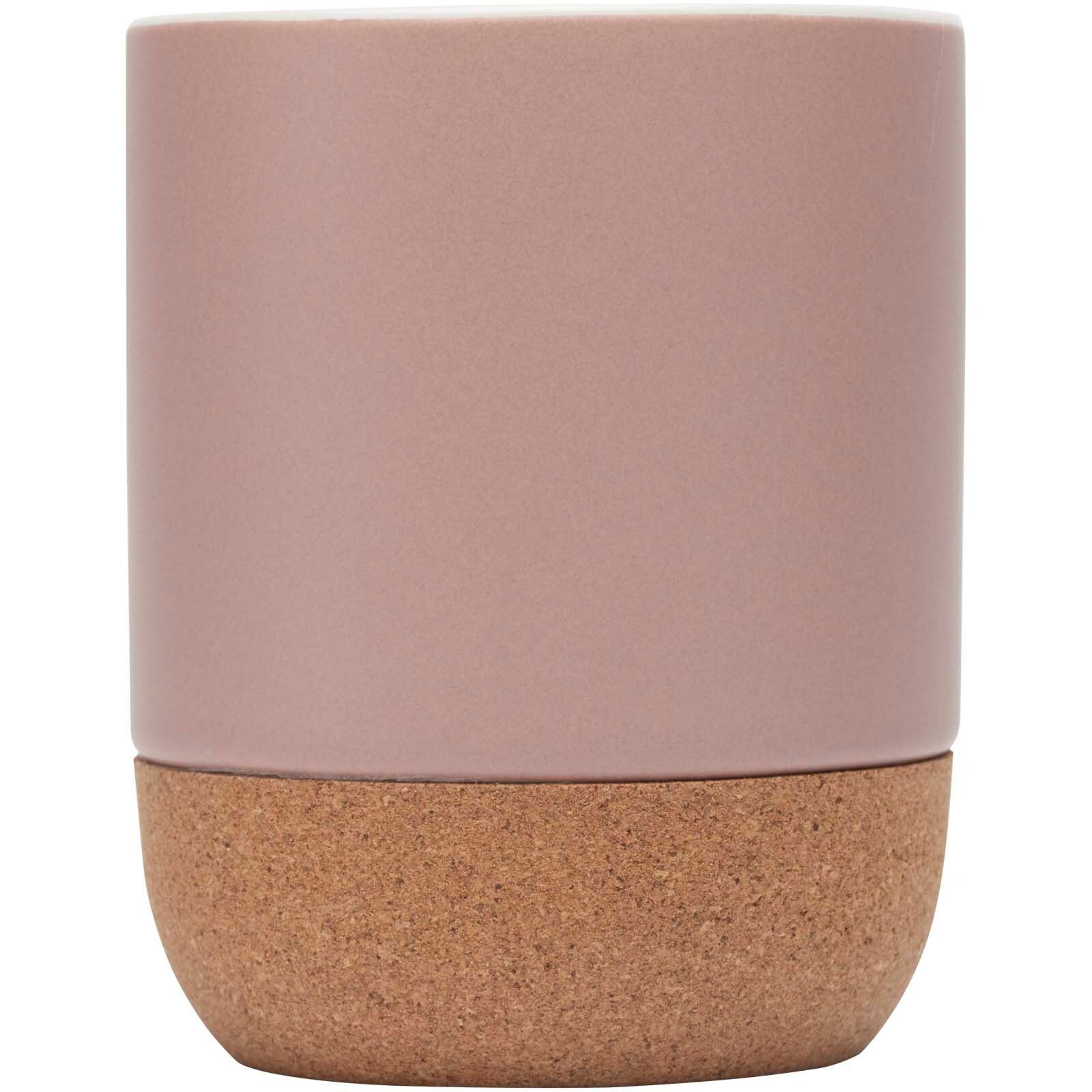 Billie 300 ml Keramiktasse mit Korkdetails  - altrosa-121