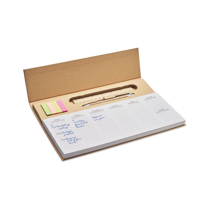 125-seitiger Wochenplaner MEMWEEK - beige-78