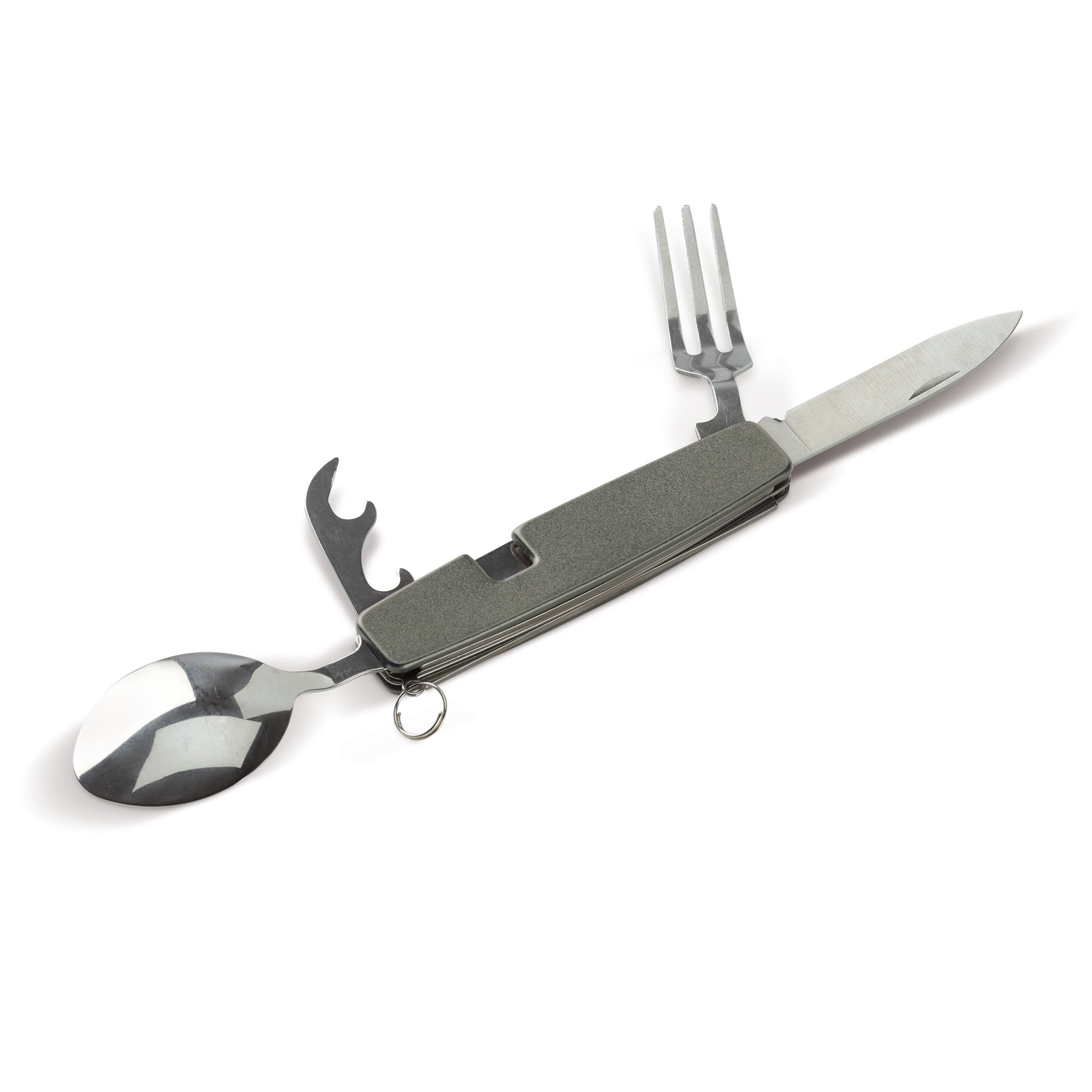 Zusammenklappbares Besteck im Multi-tool - gun metal - dark-634