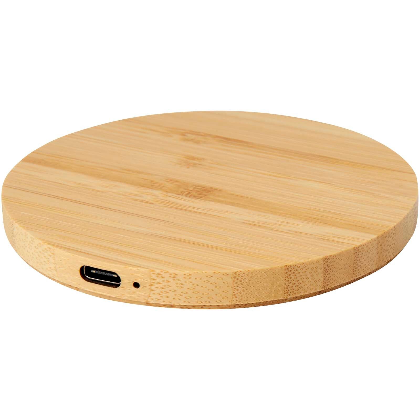 Essence 15W kabelloses Ladepad aus Bambus - holz-840