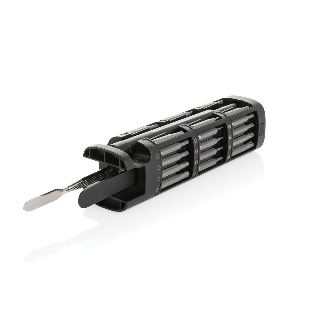 Gear X 46-tlg. Präzisions-Bit-Set aus RCS recyc. Aluminium - schwarz-618