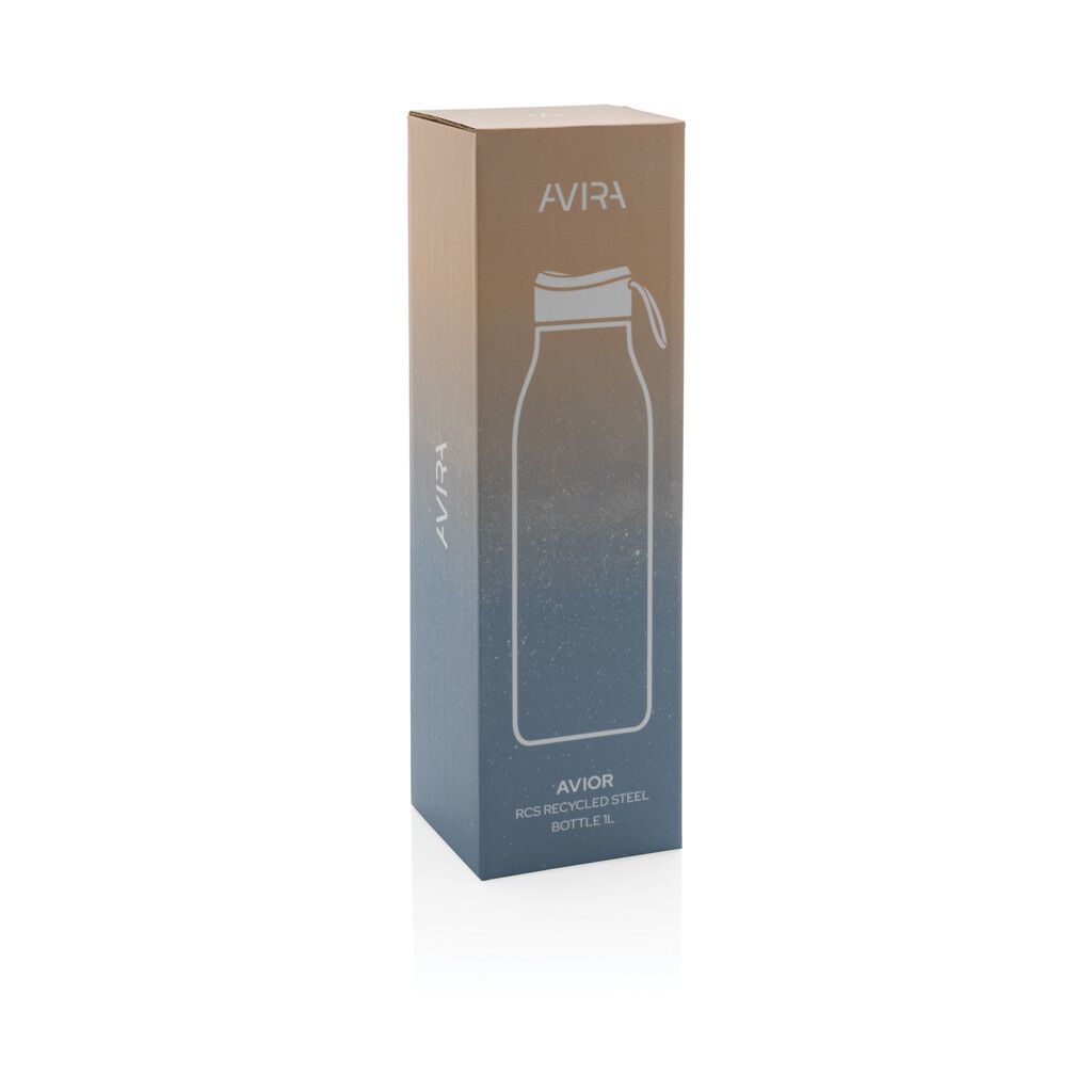 Avira Avior RCS recycelte Stainless-Steel Flasche 1L - weiß-486
