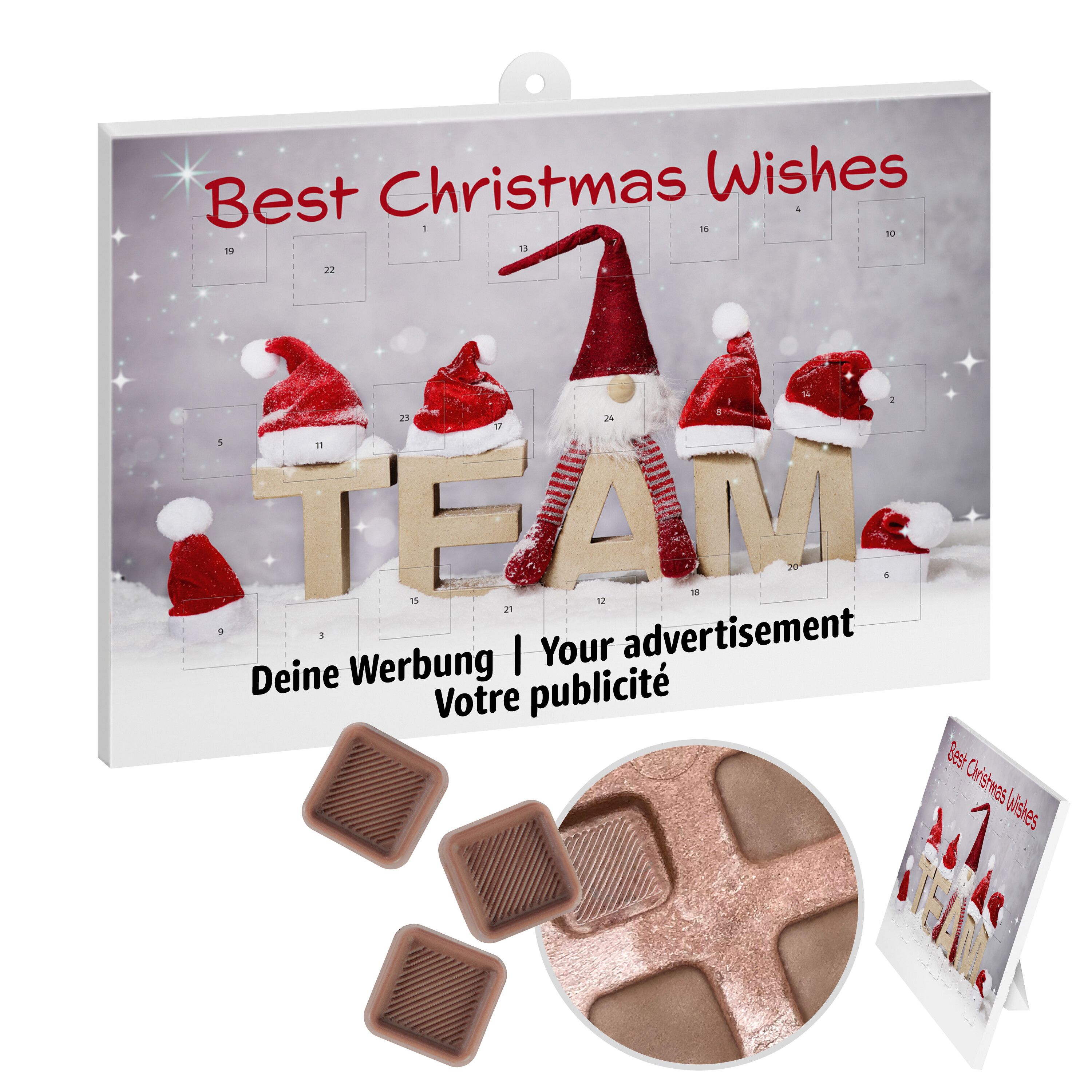 reinpapier® Classic-Adventskalender, personalisierbares Standardmotiv-630