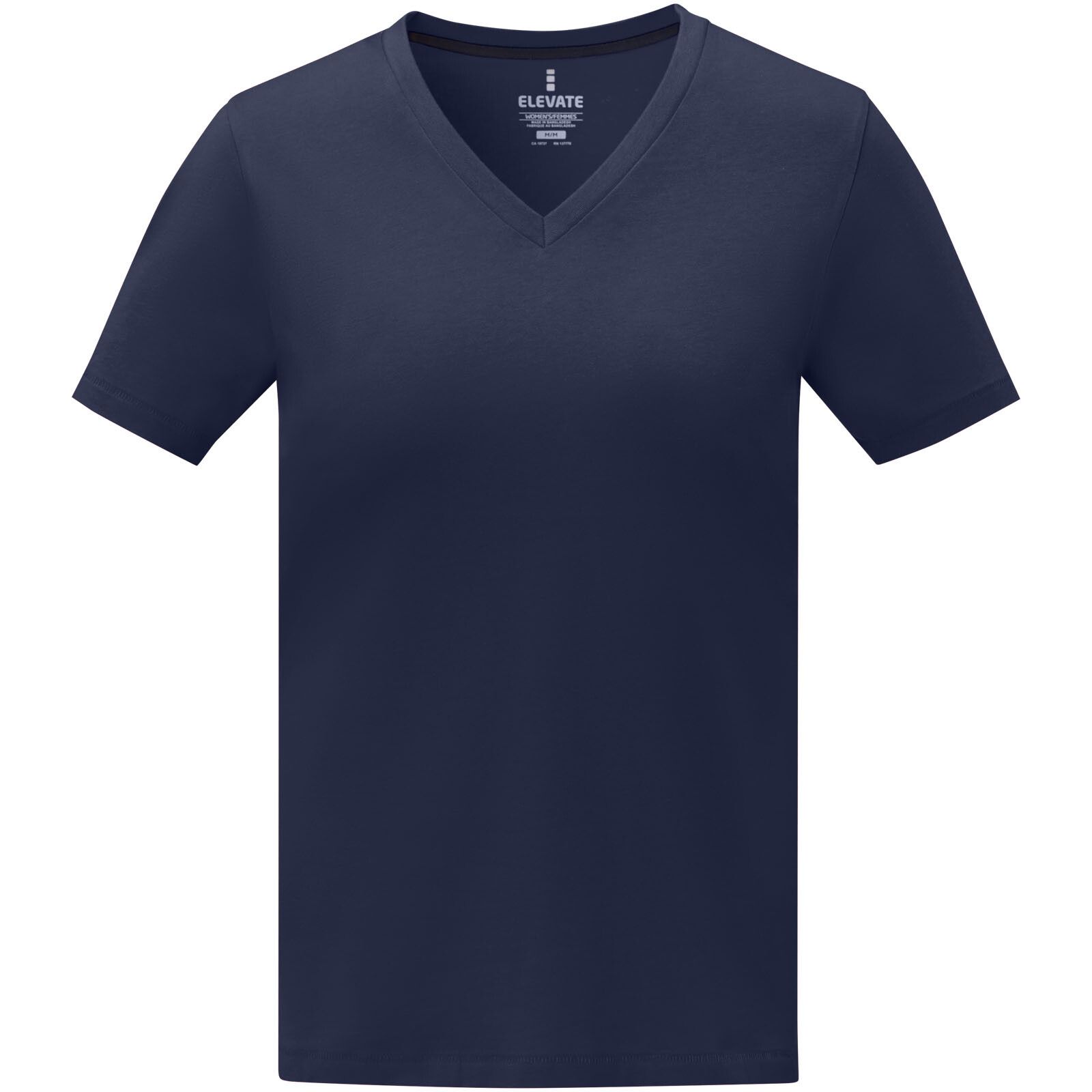 Somoto T-Shirt mit V-Ausschnitt für Damen - navy - S-611