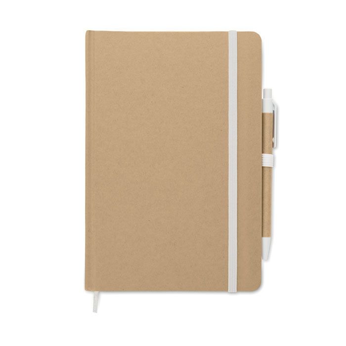 DIN A5-Notizbuch recy. CARATIL - weiß-463