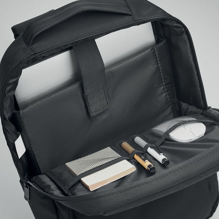 Laptop Rucksack 300D RPET SEOUL - schwarz-452