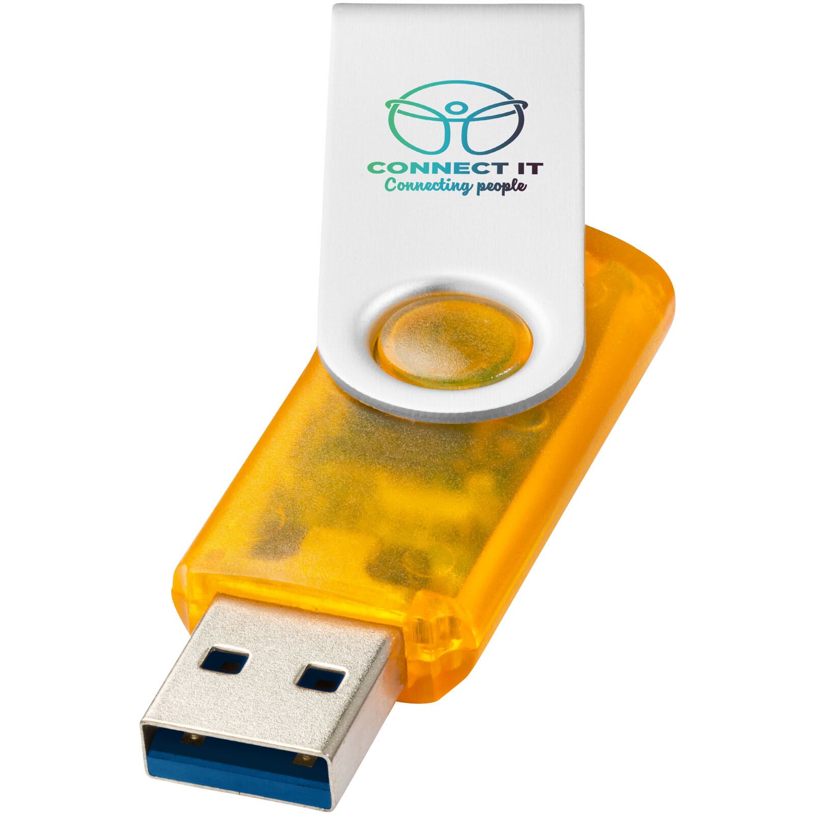 Twister USB-Stick 3.0 transparent - orange - 16 GB-380