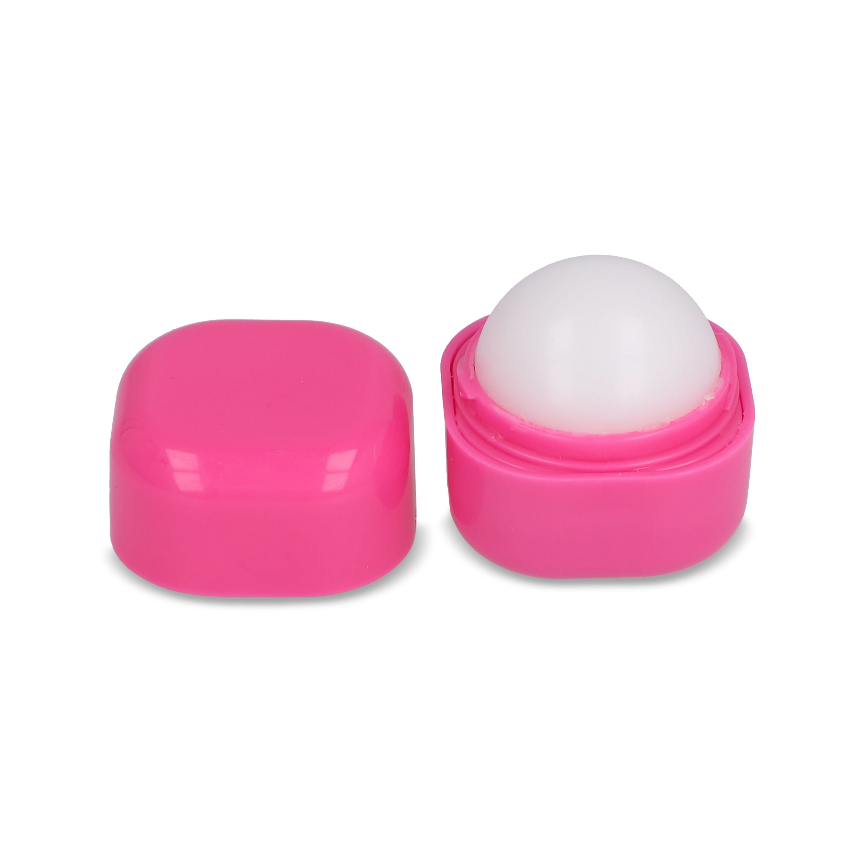 Kubischer Lippenpflegestift aus recyceltem ABS - rosa-193