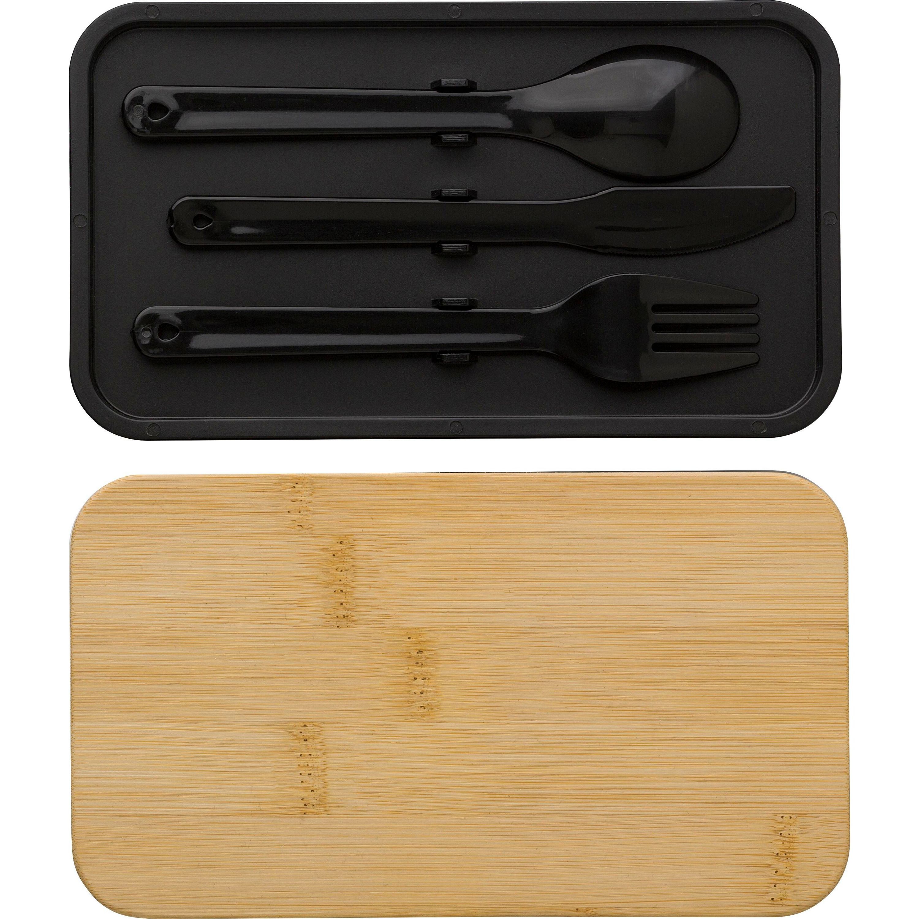 Doppellagige PP-Lunchbox Maxton - schwarz-886