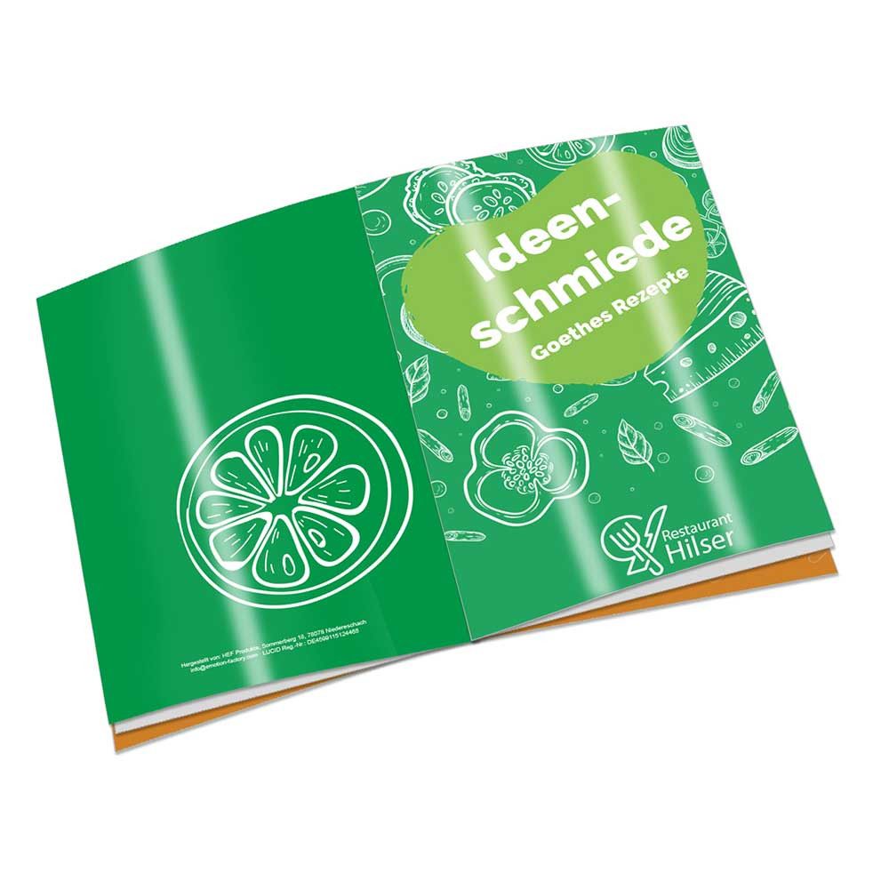 Rezeptbuch-Set "Auf Goethes Spuren" - Rezeptbuch - individuell - Digitaldruck Digitaldruck Vorderseite-495