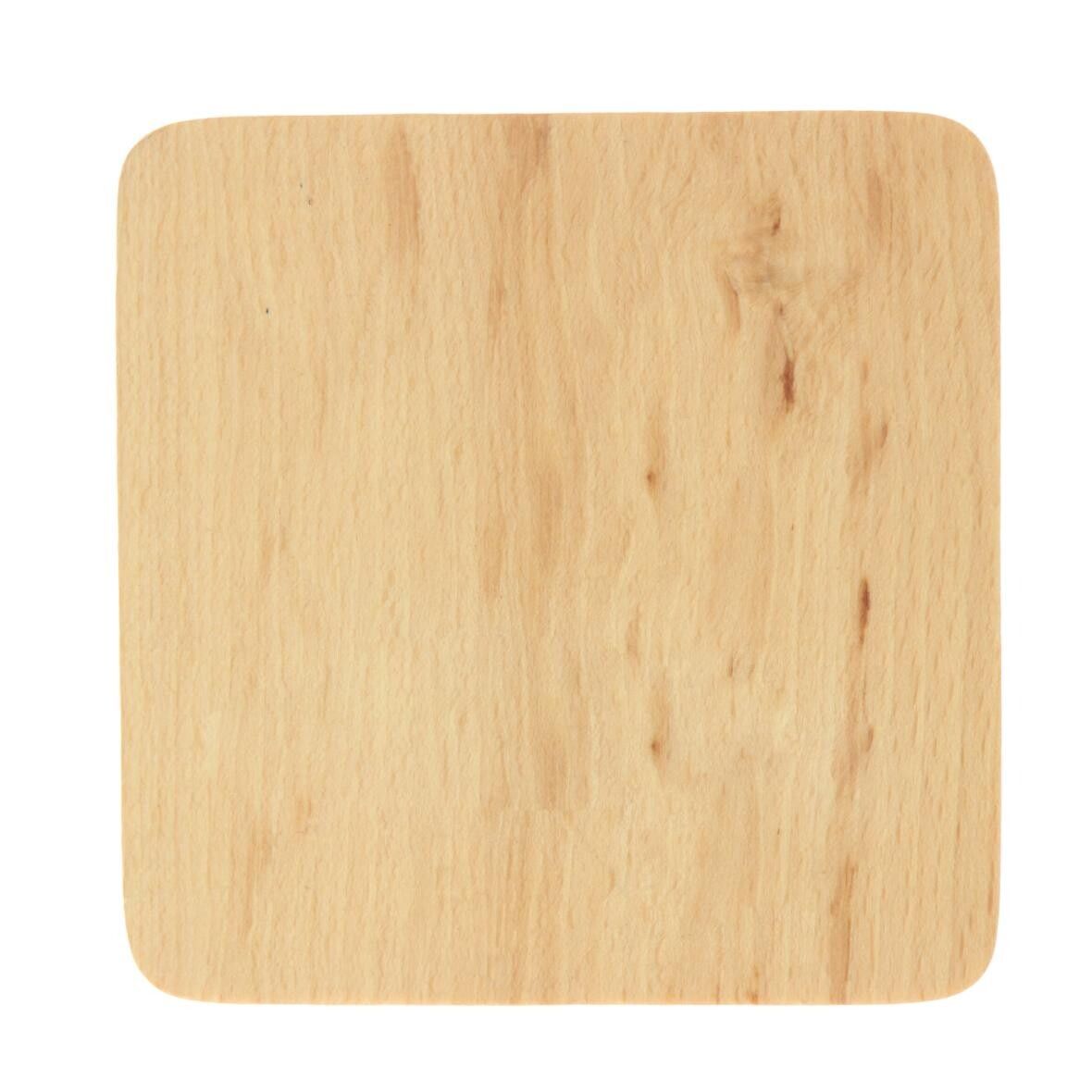 Untersetzer Woody eckig - natur-124