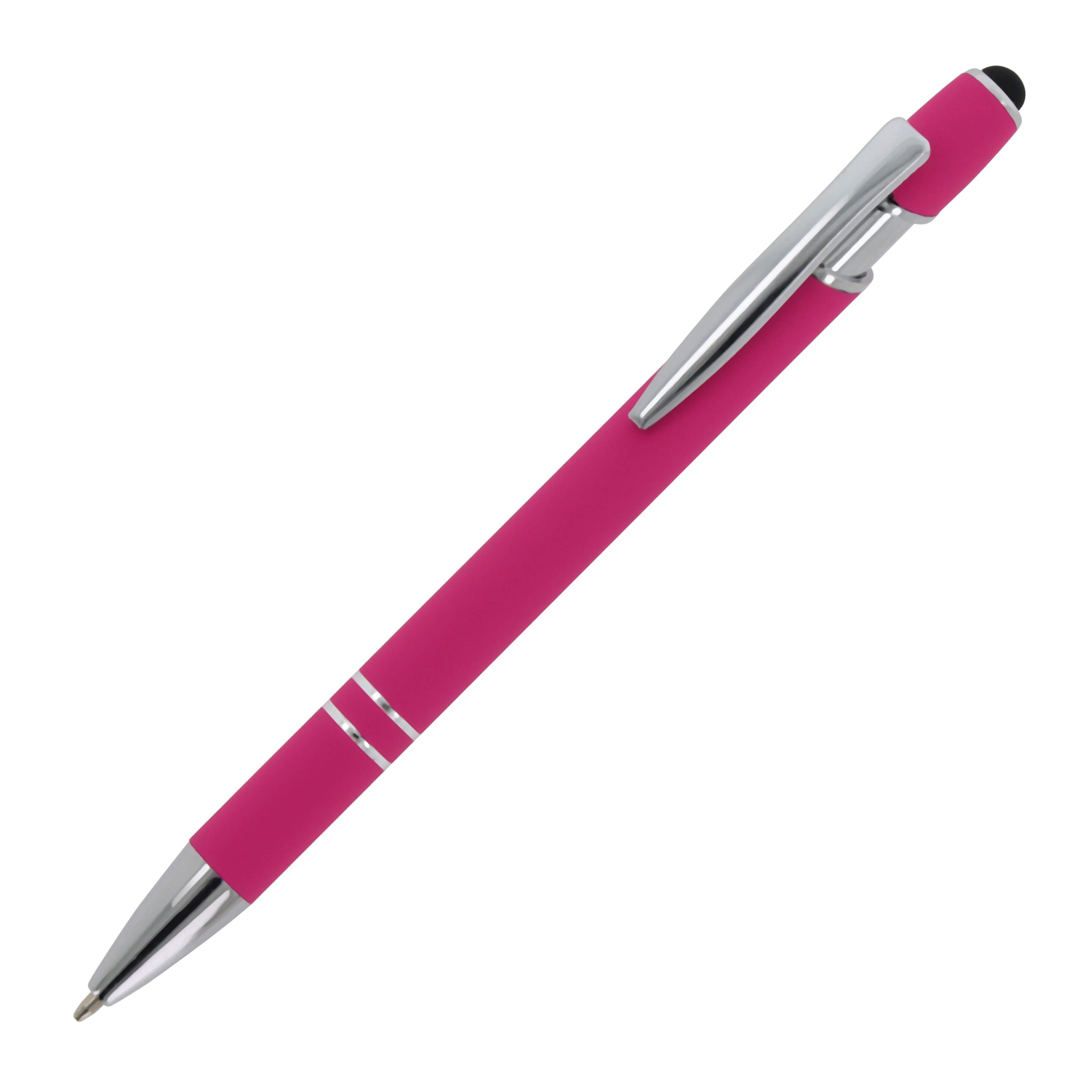 Kugelschreiber Paris Metall Soft Touch - rosa-704