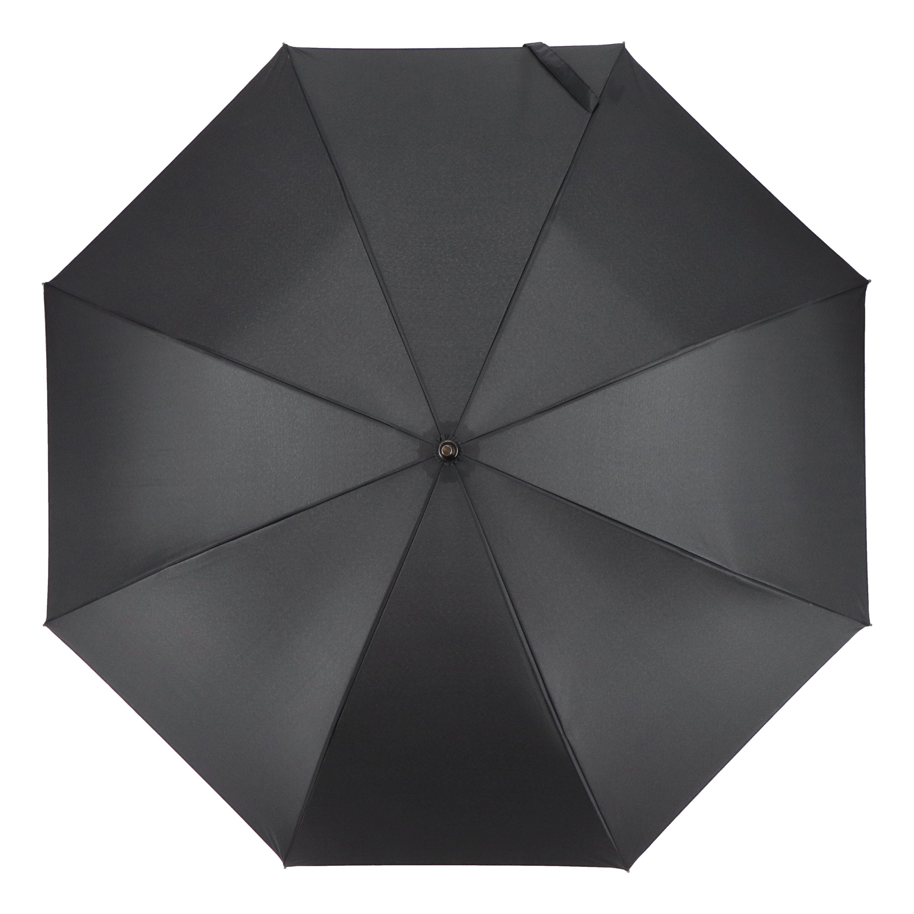 Emerantia 190T Pongee 23 Stockschirm Auto offen - schwarz-144