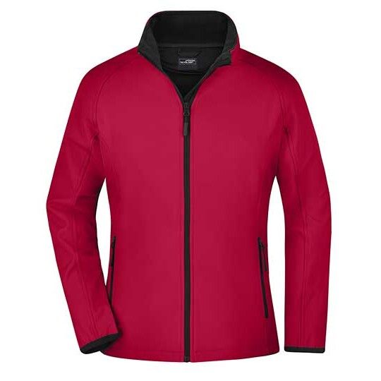Ladies´ Promo Softshell Jacket - red - black-521