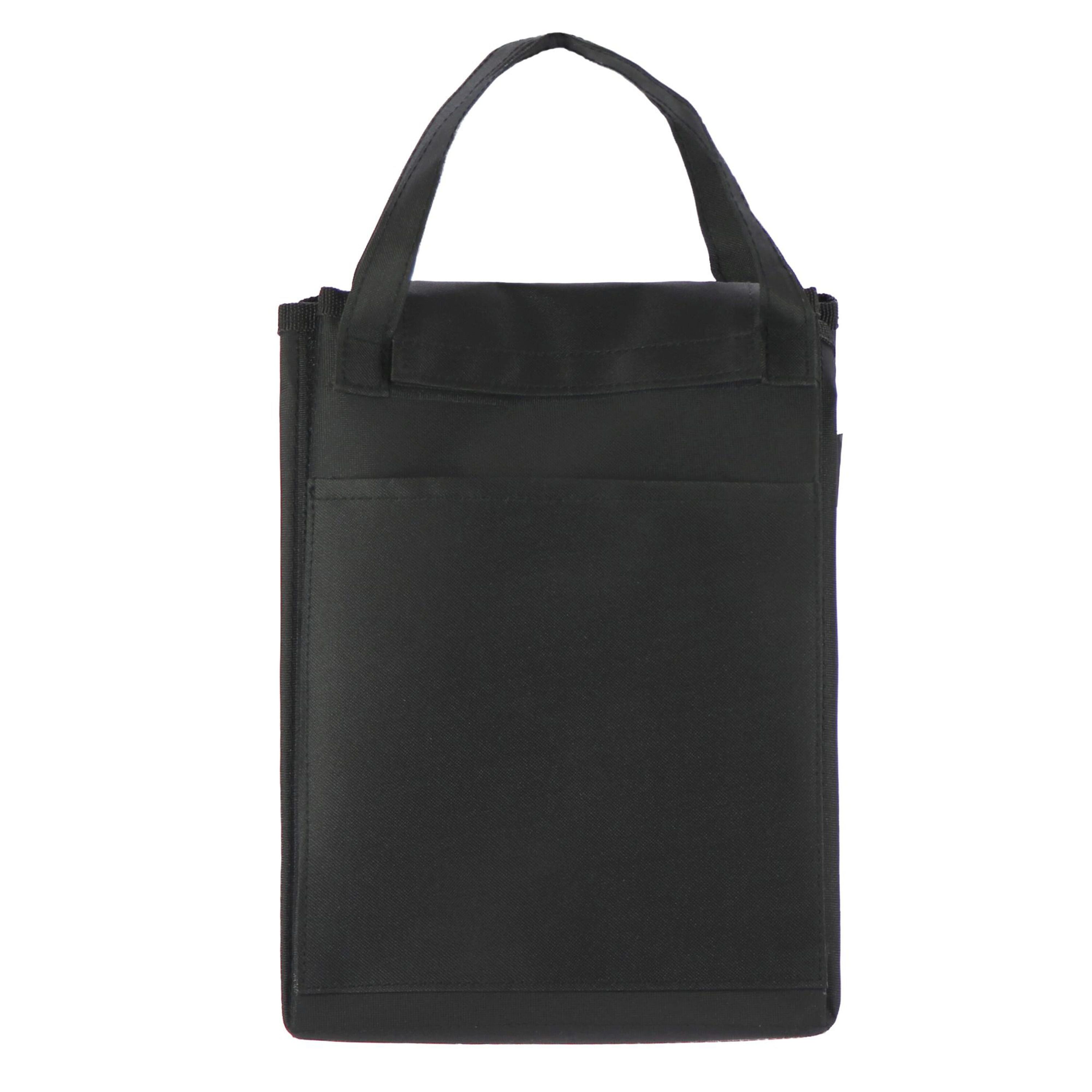 Gefaltete Kühltasche und Picknickmatte - schwarz-928