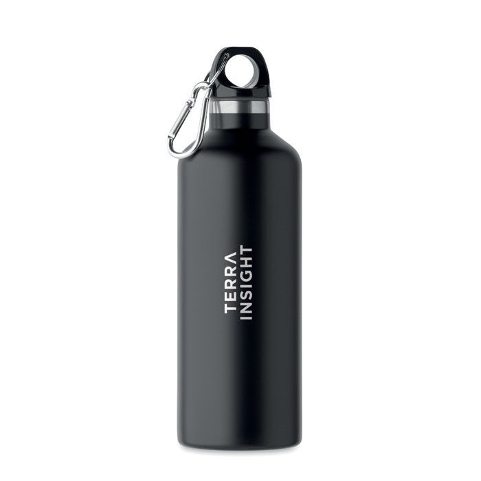 Doppelwandige Flasche 500 ml CARABI - schwarz-662