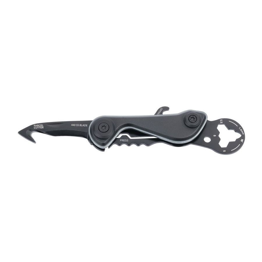 Troika Mini-Werkzeug PARCEL CUT & CART - schwarz - titanfarben-411