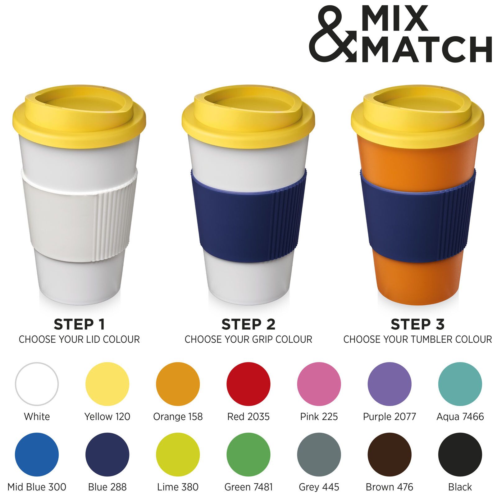 Americano 350 ml Isolierbecher mit Schutzring - silber -  schwarz-93
