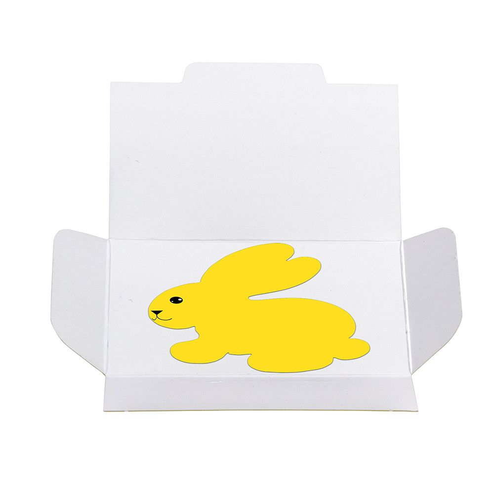 Samenpapier in Klappkärtchen - Ostern - Häschen-148