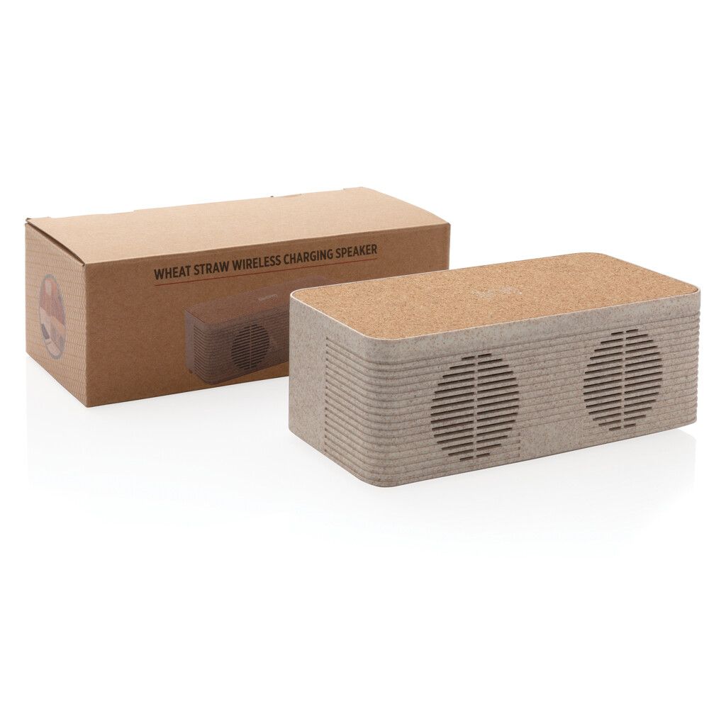 Weizenstroh Wireless Charging Lautsprecher - khaki-436