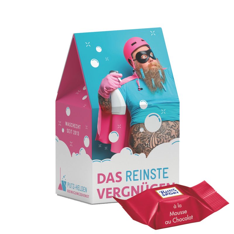 Standbodenbox, Ritter SPORT Schokowürfel Vollnuss Nougatcreme-417