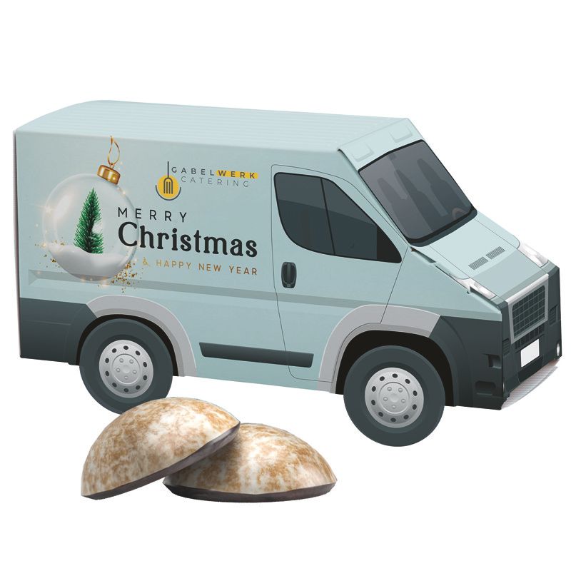 3D-Präsent Transporter, WEISS 4er Lebkuchen Mini-522