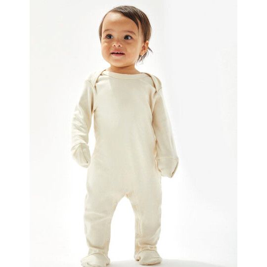 Baby Sleepsuit With Scratch Mitts für Kinder - organic natural-728