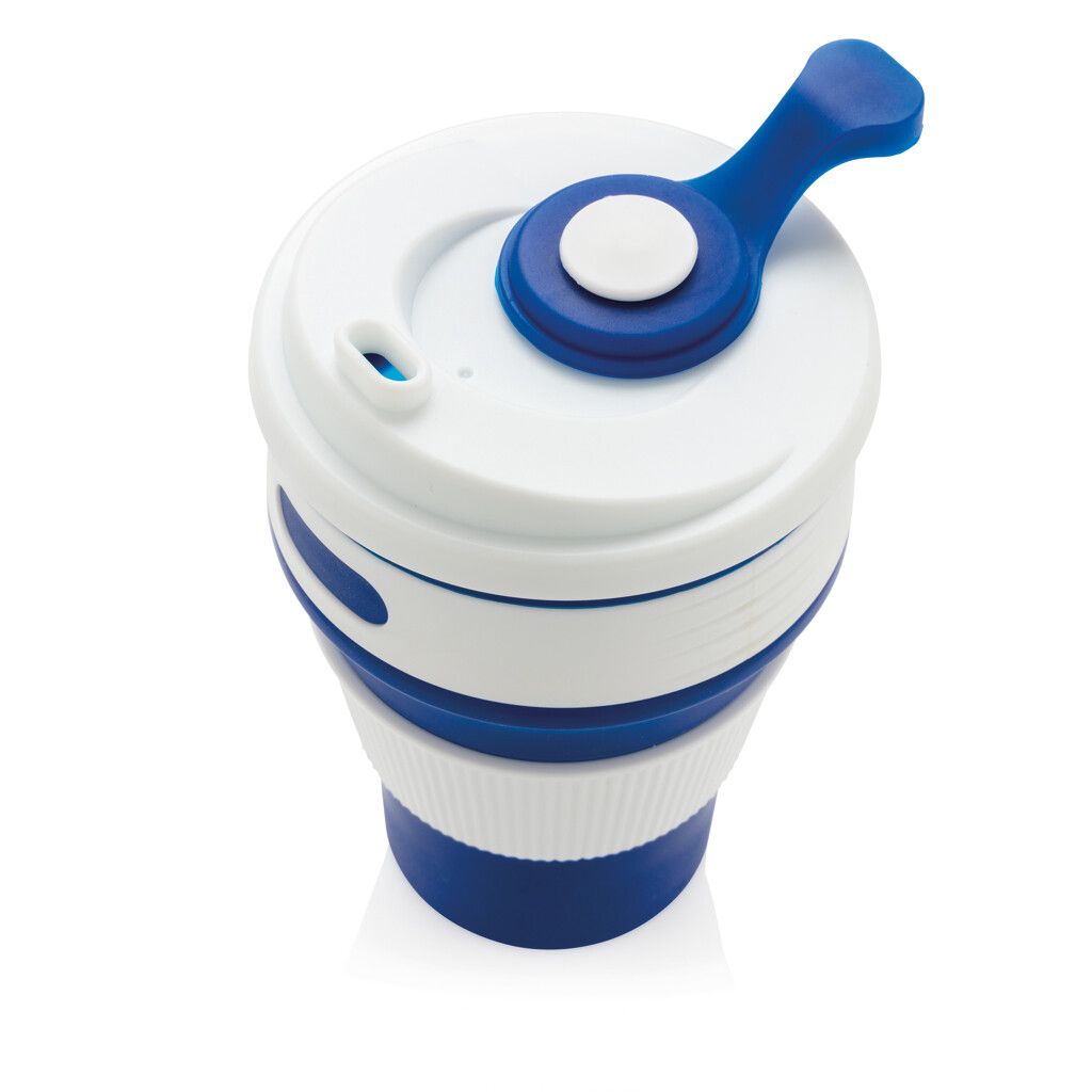 faltbarer Silikon-Becher - blau-644