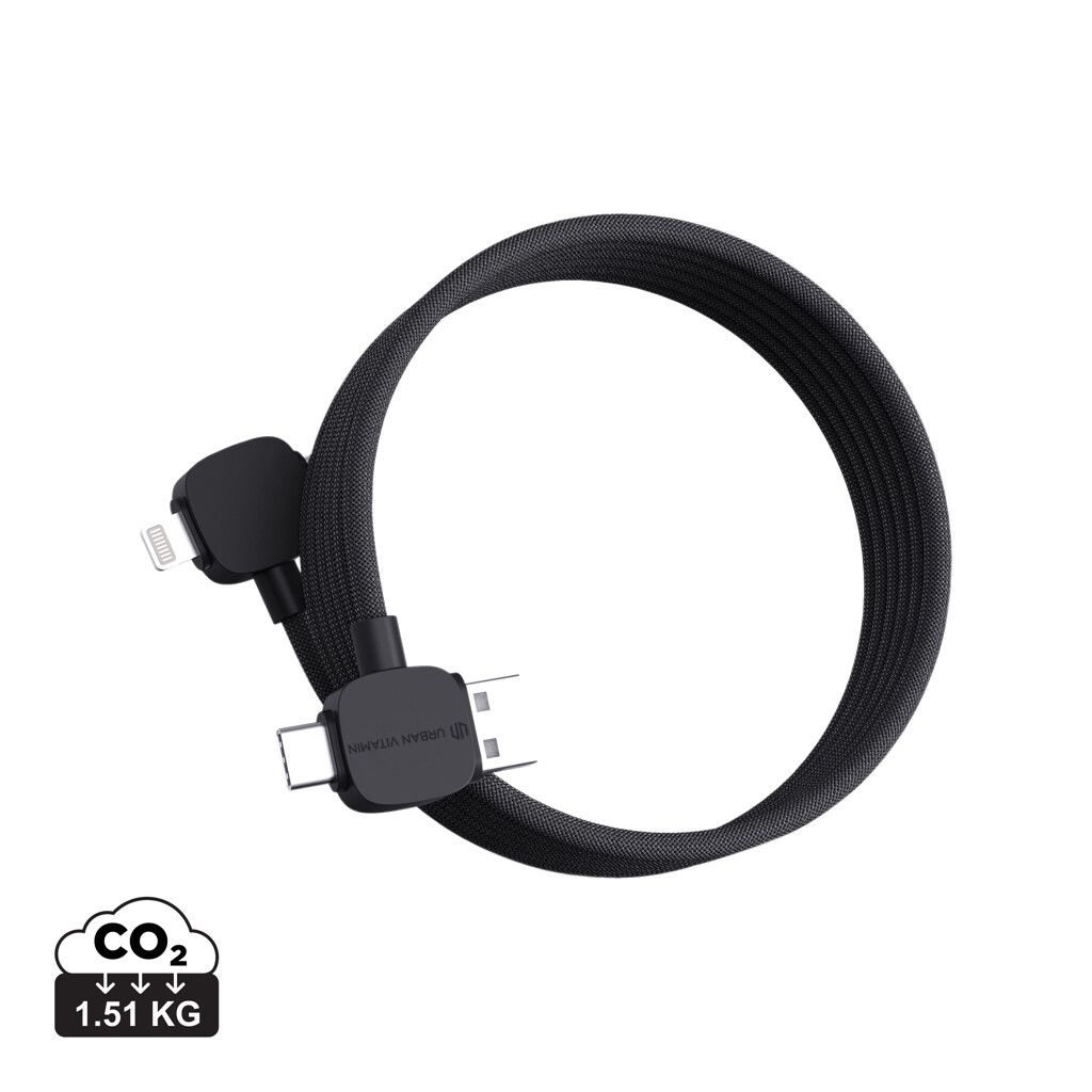 Urban Vitamin Stockton 65W magnet. Kabel RCS recyc. TPE/PET - schwarz-959