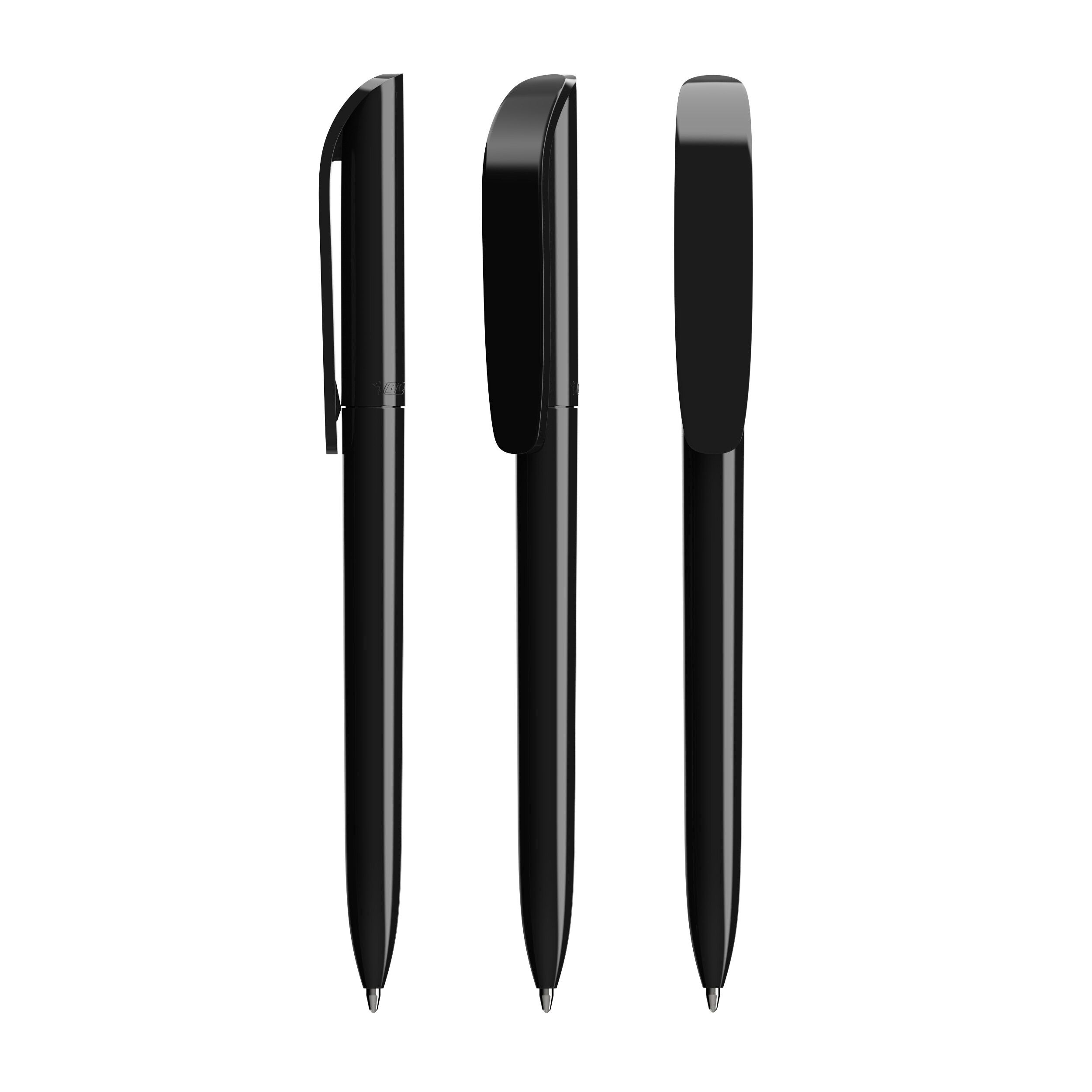 BIC® Super Clip Kugelschreiber, Mine schwarz - schwarz-738