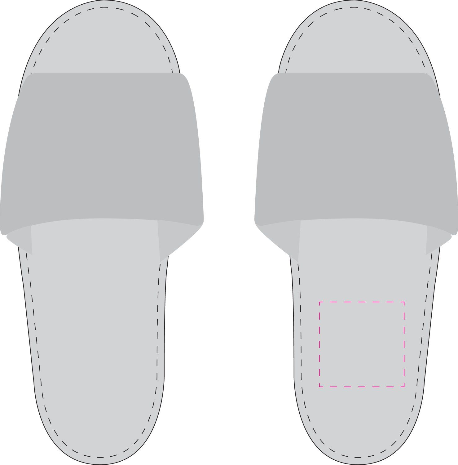 Veredelungsposition rechter Schuh unten