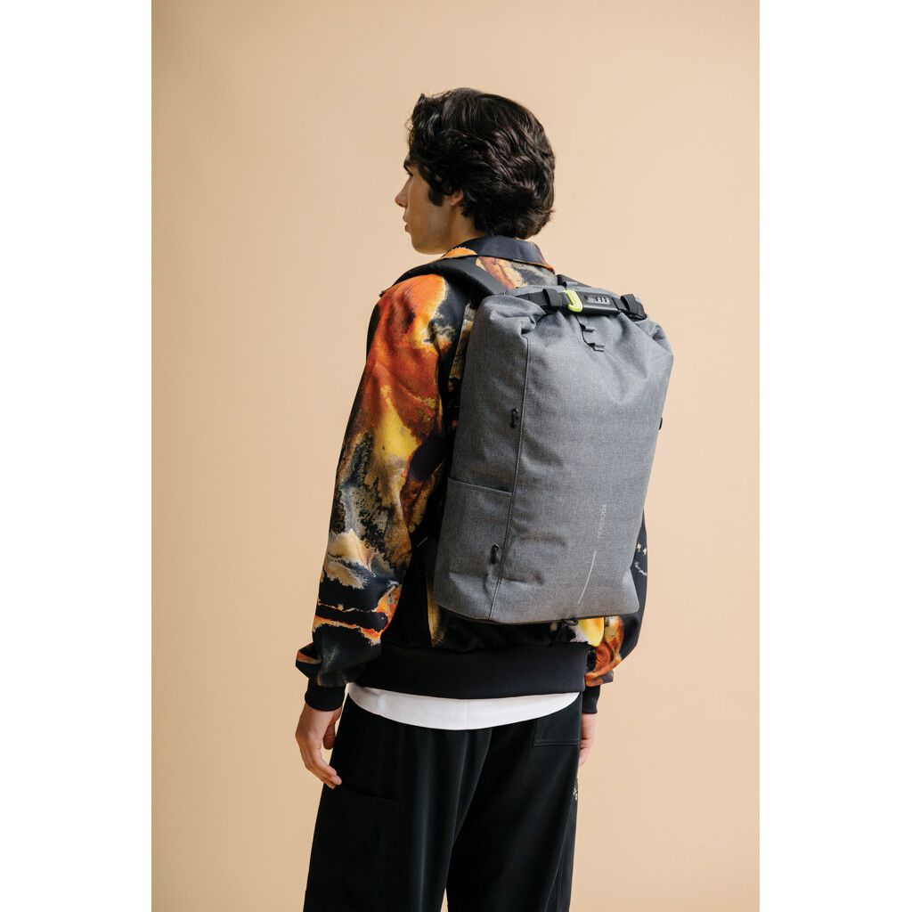 Urban schnitthemmender Anti-Diebstahl-Rucksack - grau-985