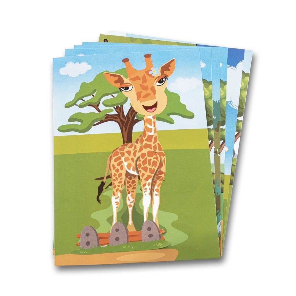 MADAGASCAR Sticker-Set mit sechs Blättern - weiß-19