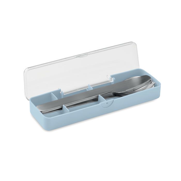 Besteck-Set Edelstahl MESTECK - babyblau-397