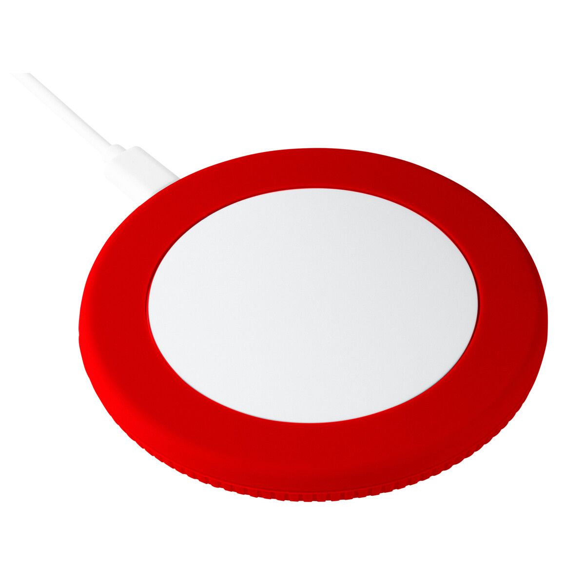 Wireless Charger myMATOLA mit Ring - weiß - rot-260