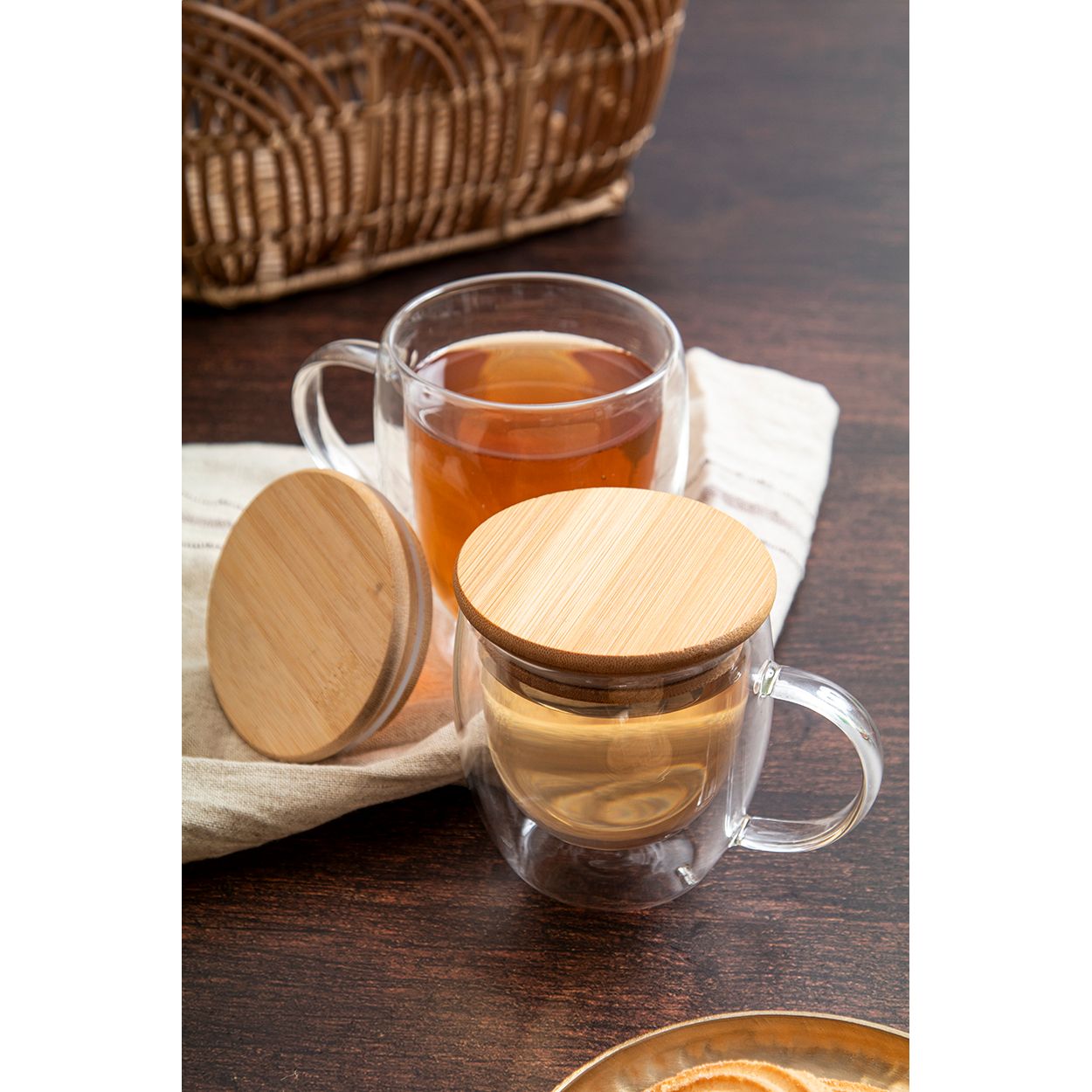 Grobina Mini Thermotasse aus Glas - transparent - natur-28