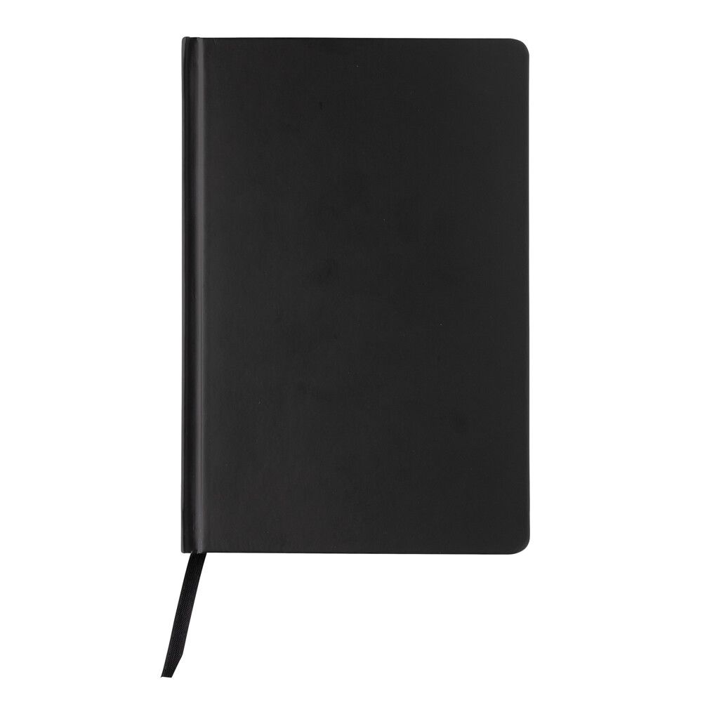 A5 Impact Steinpaper Hardcover Notizbuch - schwarz-455