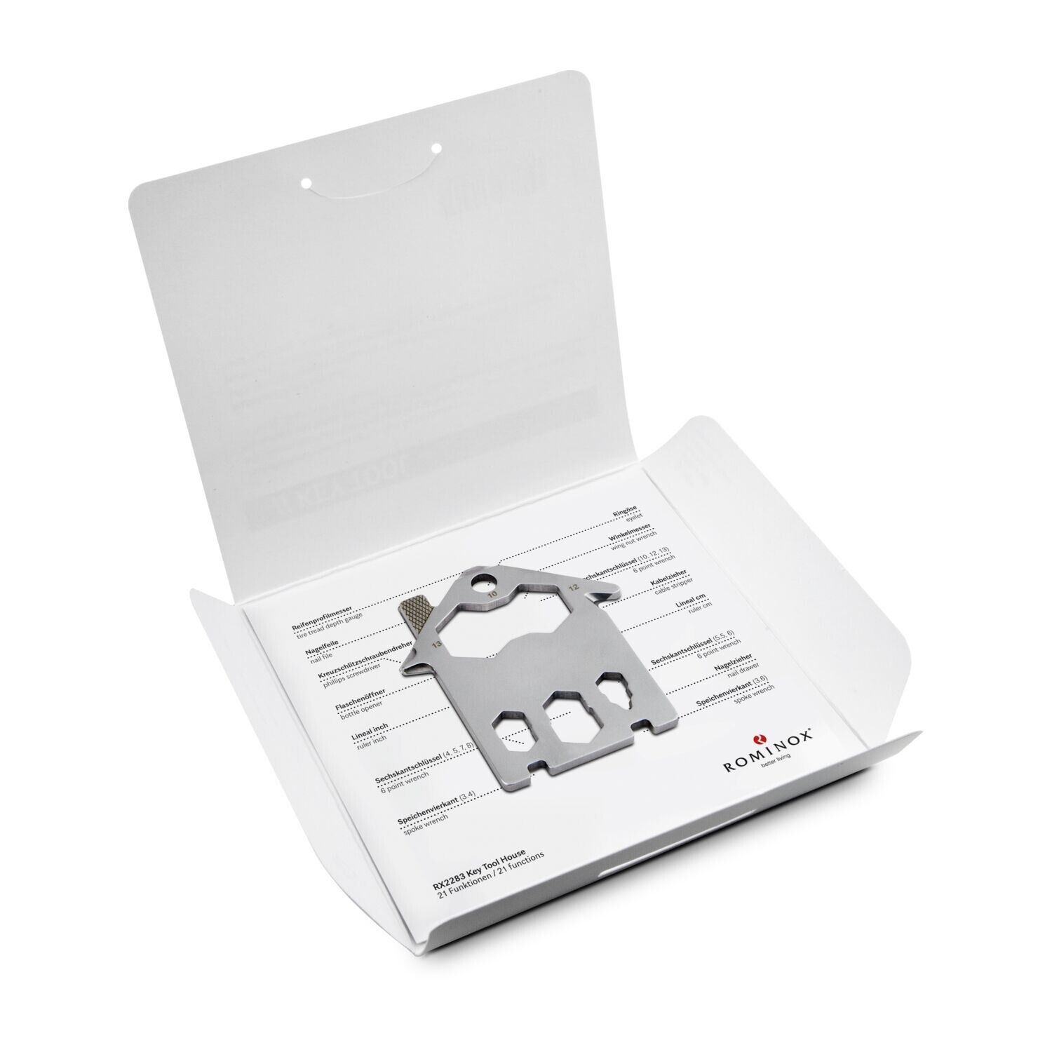 ROMINOX® Key Tool House - 21 Funktionen (Haus)-673