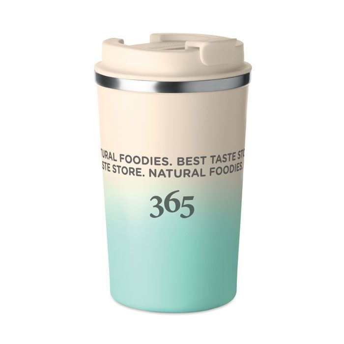 Doppelwandiger Becher 350 ml BRACE GRADIENT - mintgrün-392
