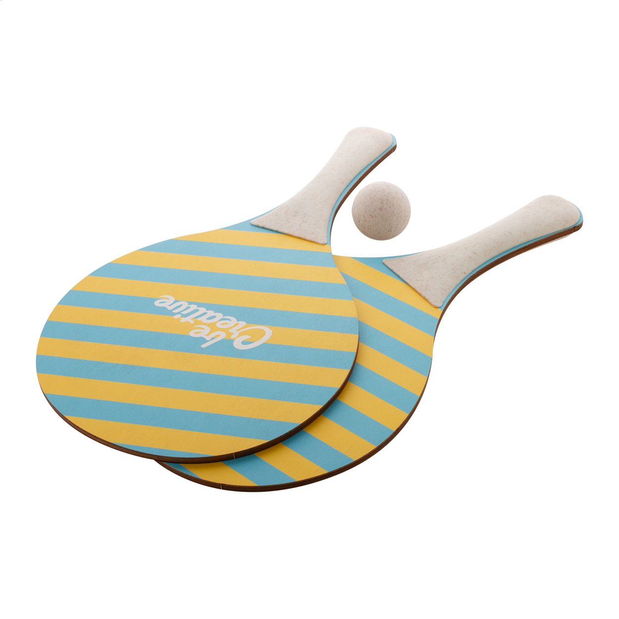 Individuelles Strandtennisset CreaShot - natur-423