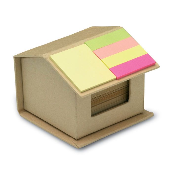 Notizzettelbox RECYCLOPAD - beige-476