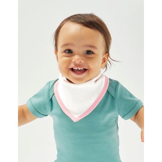 Bandana Bib für Kinder - white - nautical navy-329