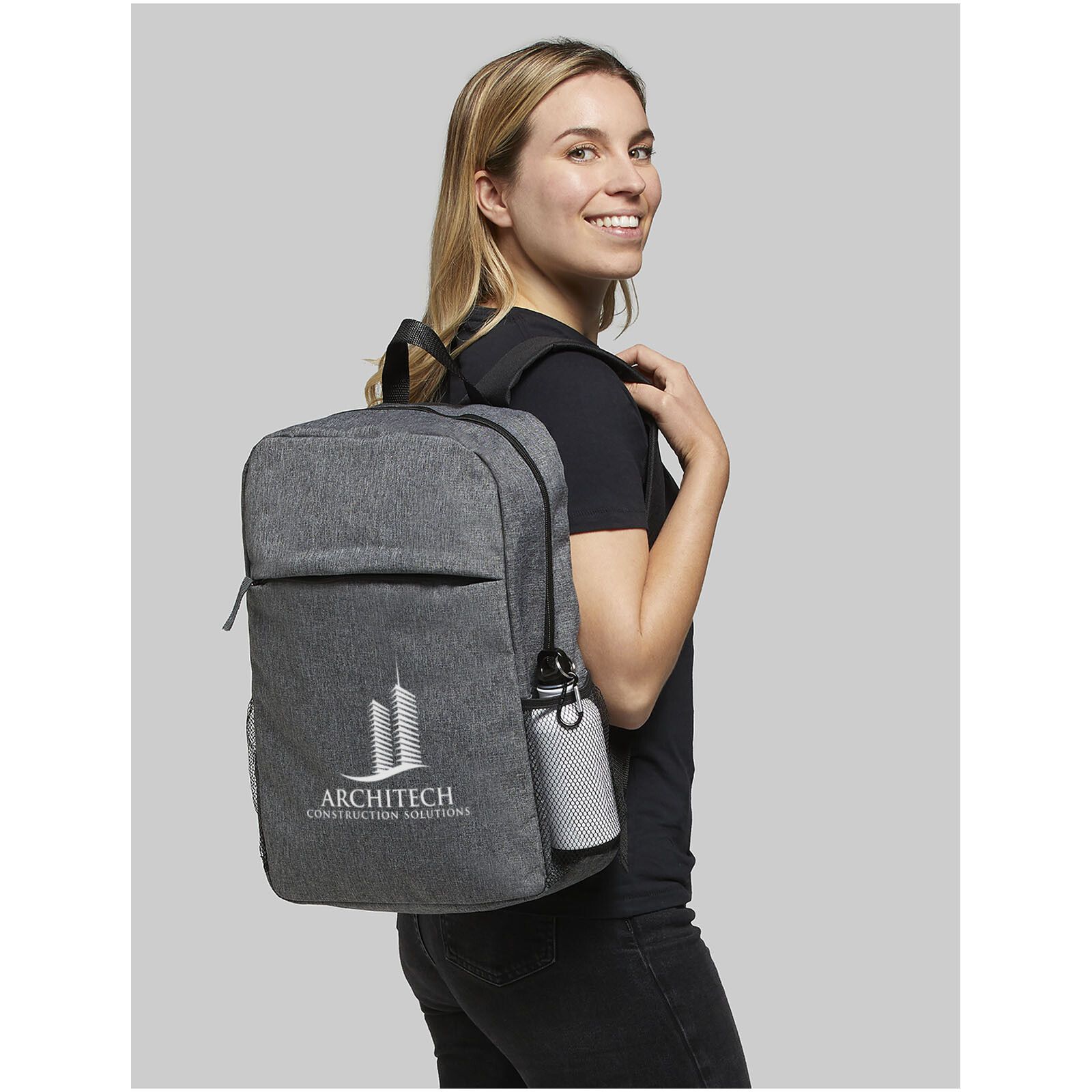 Hoss 15" Laptoprucksack 18L - heather mediumgrau-138