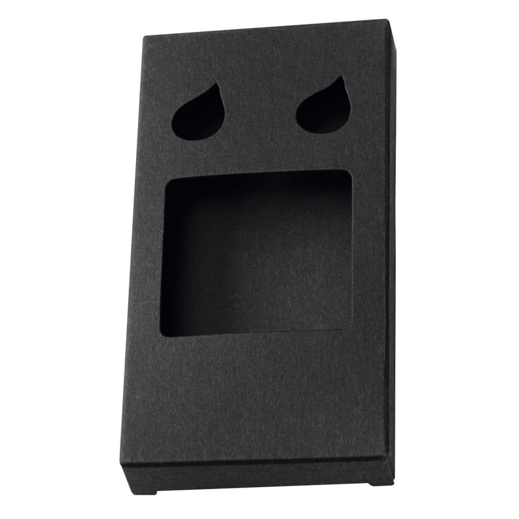 Pappfaltschachtel Verpackung Etui - schwarz-256