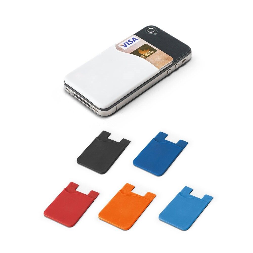 SHELLEY Smartphone-Kartenhalter aus Silikon - rot-349