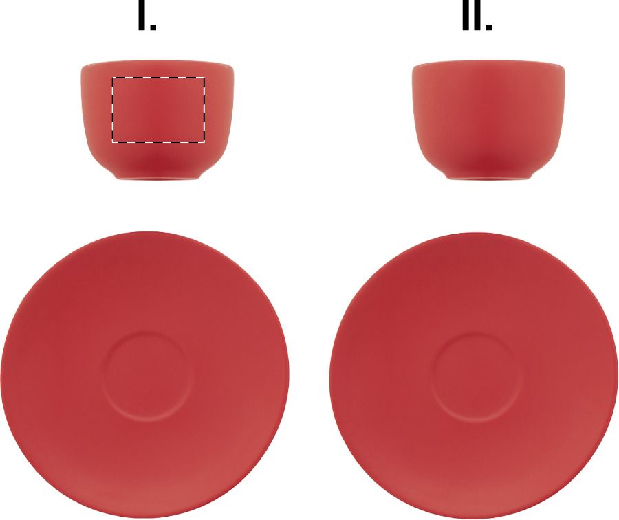 Veredelungsposition Tasse 1 - gegenüber vom Henkel