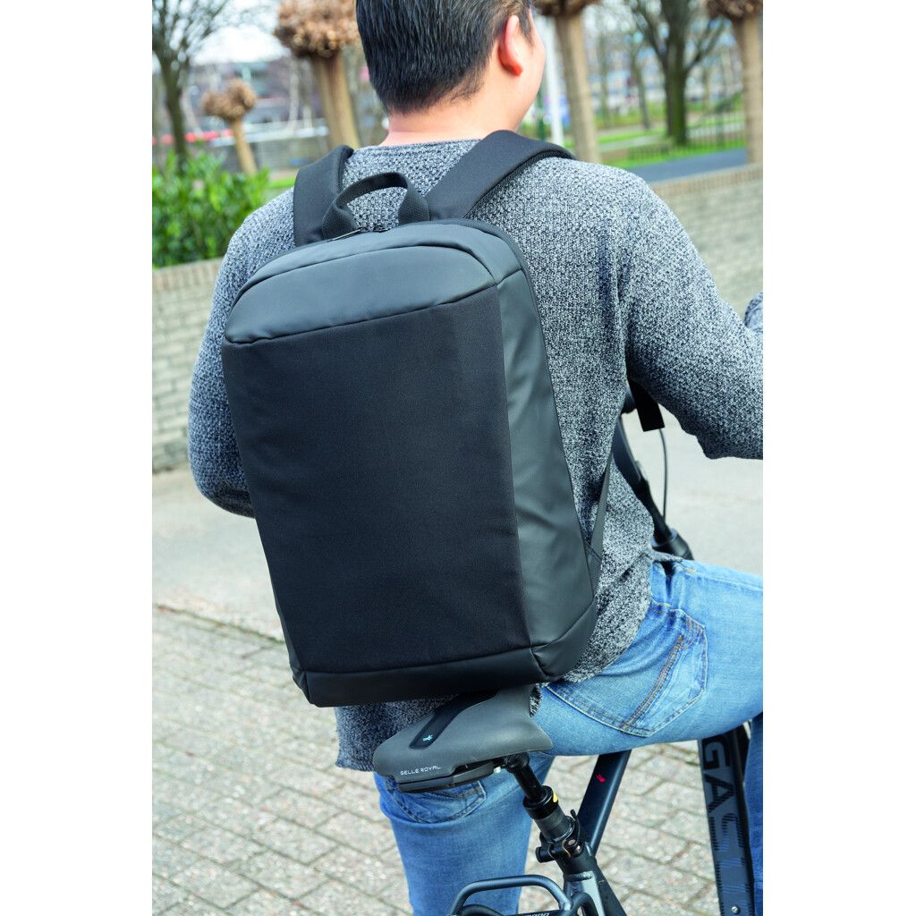 Madrid Anti-Diebstahl RFID USB Laptop-Rucksack - schwarz-209