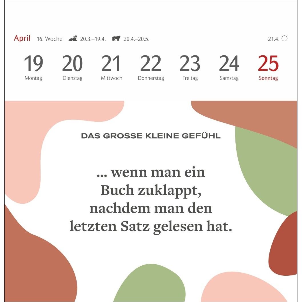 Das große kleine Gefühl Premium-Postkartenkalender-142