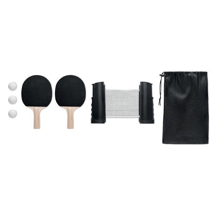 Tischtennis-Set PING PONG - schwarz-824